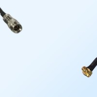 75Ohm 1.0/2.3 DIN Male to MCX Male Right Angle Jumper Cable