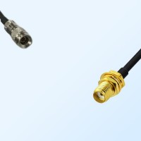 75Ohm 1.0/2.3 DIN Male to SMA Bulkhead Female Jumper Cable