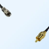 75Ohm 1.0/2.3 DIN Male to RCA Male Jumper Cable