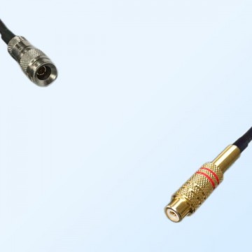 75Ohm 1.0/2.3 DIN Male to RCA Female Jumper Cable