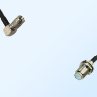 75Ohm 1.0/2.3 DIN Male Right Angle to F Bulkhead Female Jumper Cable