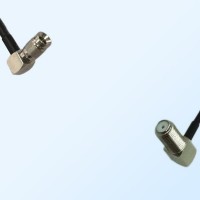 75Ohm 1.0/2.3 DIN Male R/A to F Bulkhead Female R/A Jumper Cable