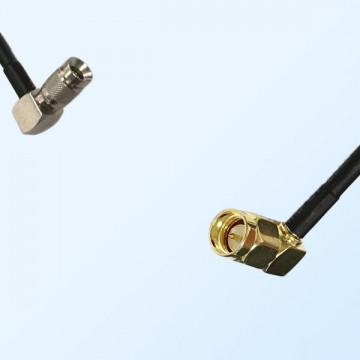 75Ohm 1.0/2.3 DIN Male R/A to SMA Male R/A Jumper Cable