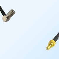 75Ohm 1.0/2.3 DIN Male Right Angle to SMB Male Jumper Cable