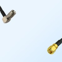 75Ohm 1.0/2.3 DIN Male Right Angle to SMC Female Jumper Cable