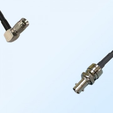 75Ohm HD-BNC/Micro BNC Bulkhead Female - 1.0/2.3 DIN Male R/A Cable