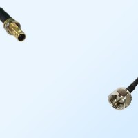 75Ohm 1.0/2.3 DIN Bulkhead Female-F Male Jumper Cable