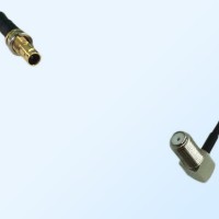 75Ohm 1.0/2.3 DIN Bulkhead Female-F Bulkhead Female R/A Jumper Cable