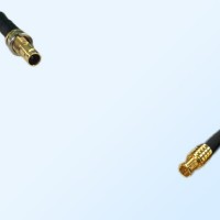 75Ohm 1.0/2.3 DIN Bulkhead Female-MCX Male Jumper Cable