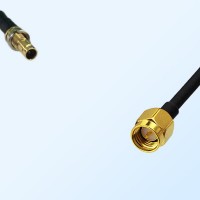 75Ohm 1.0/2.3 DIN Bulkhead Female-SMA Male Jumper Cable
