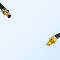 75Ohm 1.0/2.3 DIN Bulkhead Female-SMC Male Jumper Cable