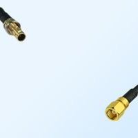 75Ohm 1.0/2.3 DIN Bulkhead Female-SMC Female Jumper Cable