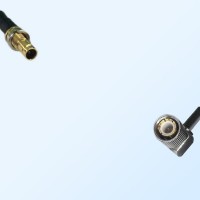 75Ohm 1.0/2.3 DIN Bulkhead Female to 1.6/5.6 DIN Male R/A Jumper Cable