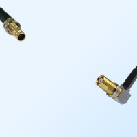 75Ohm 1.0/2.3 DIN B/H Female-1.6/5.6 DIN B/H Female R/A Jumper Cable