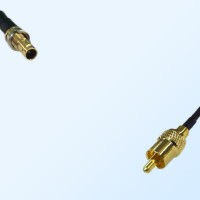 75Ohm 1.0/2.3 DIN Bulkhead Female-RCA Male Jumper Cable