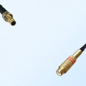 75Ohm 1.0/2.3 DIN Bulkhead Female-RCA Female Jumper Cable