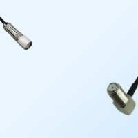 75Ohm 1.6/5.6 DIN Male-F Bulkhead Female Right Angle Jumper Cable