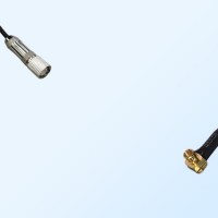 75Ohm 1.6/5.6 DIN Male-MCX Male Right Angle Jumper Cable