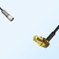 75Ohm 1.6/5.6 DIN Male-SMA Bulkhead Female Right Angle Jumper Cable