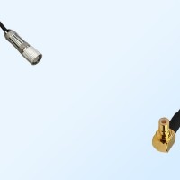 75Ohm 1.6/5.6 DIN Male-SMB Male Right Angle Jumper Cable