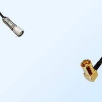 75Ohm 1.6/5.6 DIN Male-SMB Female Right Angle Jumper Cable