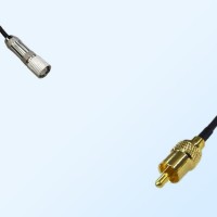 75Ohm 1.6/5.6 DIN Male-RCA Male Jumper Cable