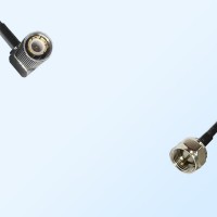 75Ohm 1.6/5.6 DIN Male Right Angle-F Male Jumper Cable
