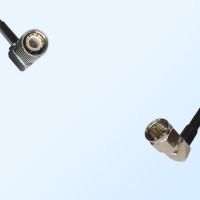 75Ohm 1.6/5.6 DIN Male Right Angle-F Male Right Angle Jumper Cable
