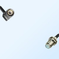 75Ohm 1.6/5.6 DIN Male Right Angle-F Bulkhead Female Jumper Cable
