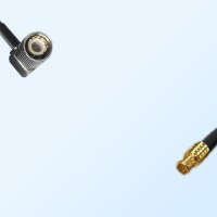 75Ohm 1.6/5.6 DIN Male Right Angle-MCX Male Jumper Cable
