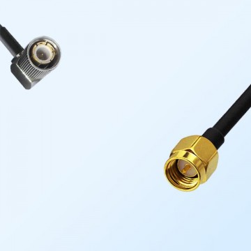 75Ohm 1.6/5.6 DIN Male Right Angle-SMA Male Jumper Cable
