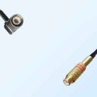 75Ohm 1.6/5.6 DIN Male Right Angle-RCA Female Jumper Cable
