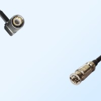 75Ohm HD-BNC/Micro BNC Male - 1.6/5.6 DIN Male R/A Cable