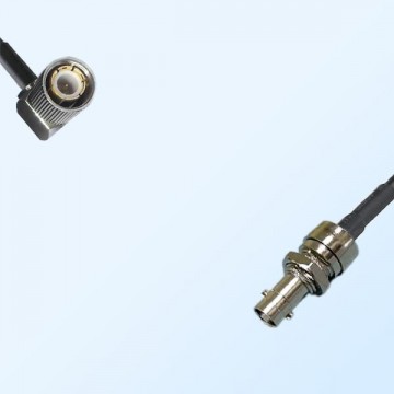 75Ohm HD-BNC/Micro BNC Bulkhead Female - 1.6/5.6 DIN Male R/A Cable