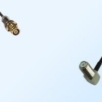 75Ohm 1.6/5.6 DIN Bulkhead Female-F Bulkhead Female R/A Jumper Cable