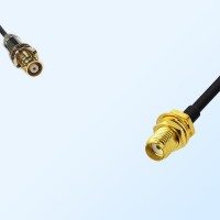 75Ohm 1.6/5.6 DIN Bulkhead Female-SMA Bulkhead Female Jumper Cable