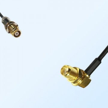 75Ohm 1.6/5.6 DIN Bulkhead Female-SMA Bulkhead Female R/A Jumper Cable
