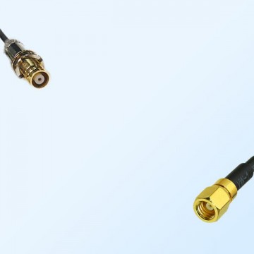 75Ohm 1.6/5.6 DIN Bulkhead Female-SMC Female Jumper Cable
