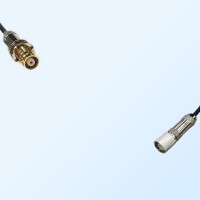 75Ohm 1.6/5.6 DIN Bulkhead Female-1.6/5.6 DIN Male Jumper Cable