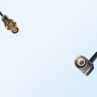 75Ohm 1.6/5.6 DIN Bulkhead Female-1.6/5.6 DIN Male R/A Jumper Cable
