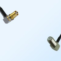 75Ohm 1.6/5.6 DIN B/H Female R/A - F Bulkhead Female R/A Jumper Cable