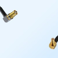 75Ohm 1.6/5.6 DIN Bulkhead Female R/A - SMB Male R/A Jumper Cable