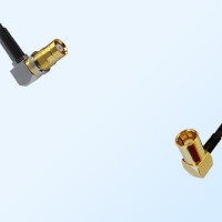75Ohm 1.6/5.6 DIN Bulkhead Female R/A - SMB Female R/A Jumper Cable