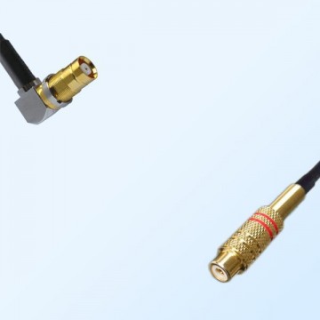 75Ohm 1.6/5.6 DIN Bulkhead Female R/A - RCA Female Jumper Cable
