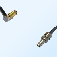 75Ohm HD-BNC Bulkhead Female - 1.6/5.6 DIN B/H Female R/A Cable