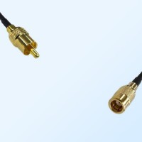 75Ohm RCA Male - SMB Female Jumper Cable