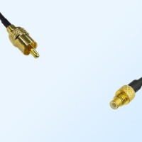 75Ohm RCA Male - SMC Male Jumper Cable