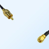 75Ohm RCA Male - SMC Female Jumper Cable