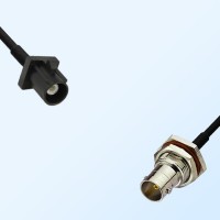 75Ohm Fakra A Male - BNC Bulkhead Female with O-Ring Cable Assemblies