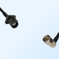 75Ohm Fakra A Male - F Male Right Angle Cable Assemblies